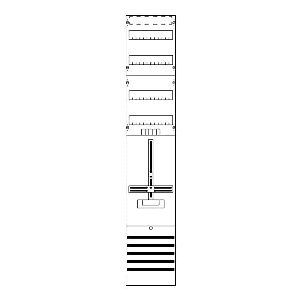 STRIEBEL & JOHN Zählerfeld 9RE 1Z+2RE vorverdr. DF19C1V